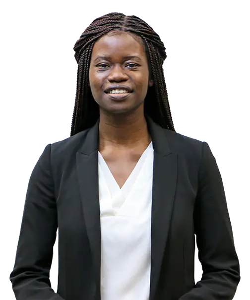 Deborah Olatunbosun associate lawyer and construction lawyer with Burnaby construction law firm ATAC Law.