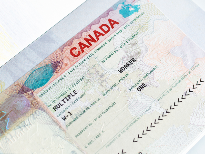 A Canadian work permit for a foreign spouse looking to apply for a spousal sponsorship in Canada