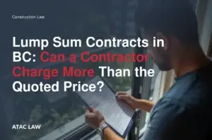 Read more about the article Lump Sum Contracts in BC: Can a Contractor Charge More Than the Quoted Price?