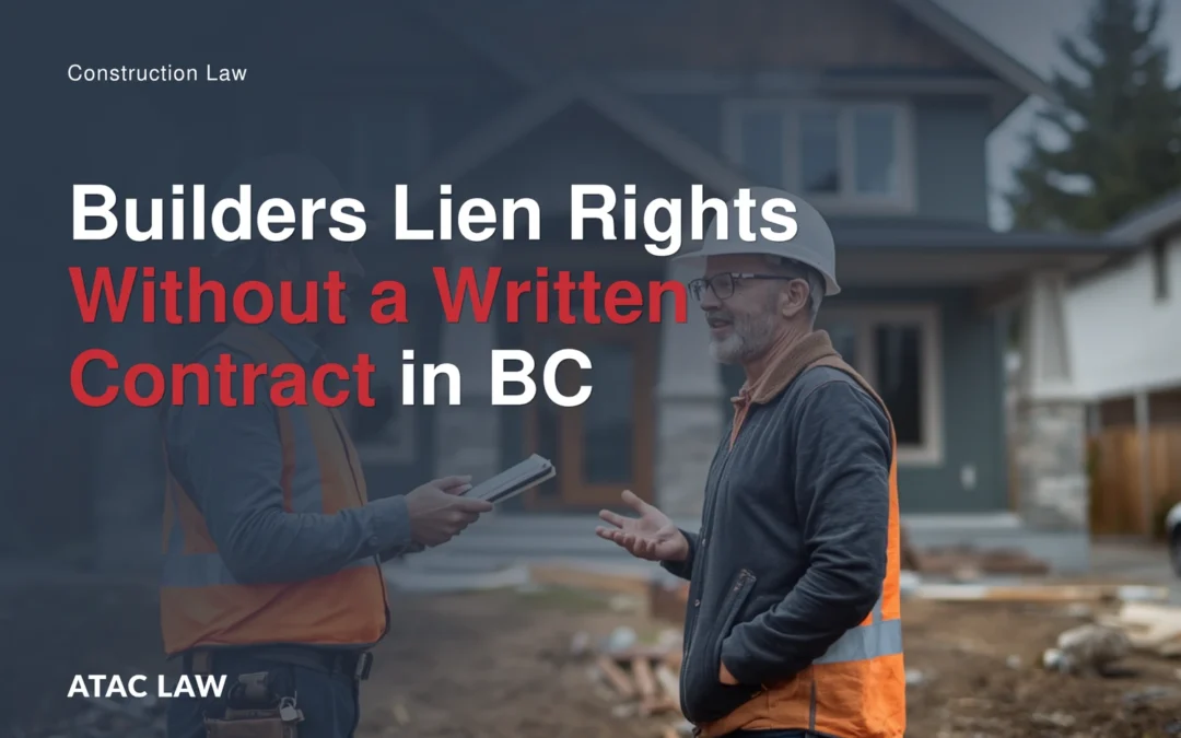 Builders Lien Rights in BC When There Is No Written Contract