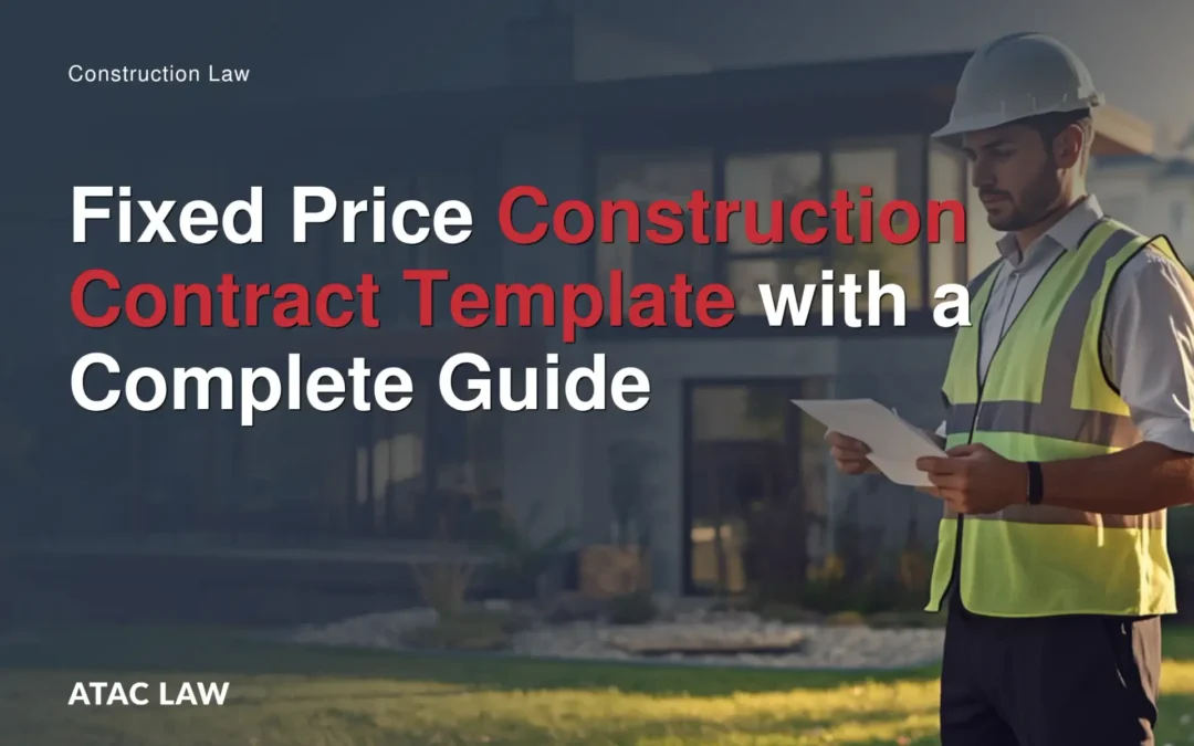 Fixed Price Construction Contract Template: A Clause-by-Clause Guide for Canadian Owners and Contractors