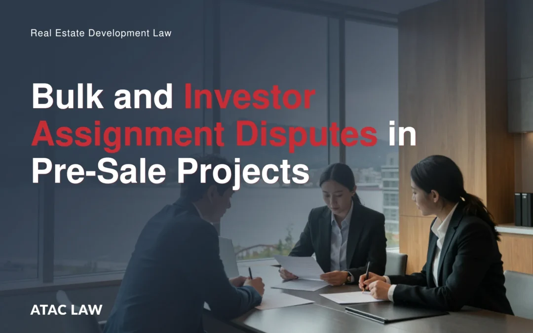 Bulk and Investor Assignment Disputes in Pre-Sale Projects