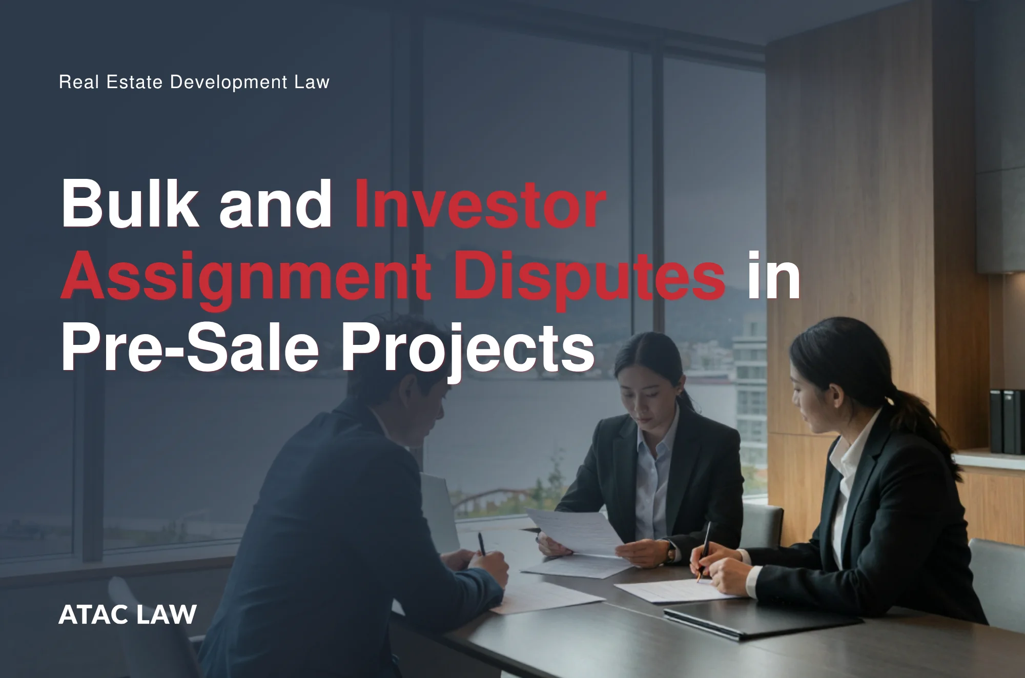 investors are signing bulk assignment dispute matter contract with a law firm
